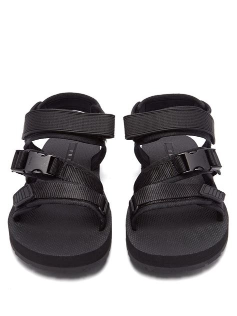 prada sliders mens|prada velcro sandals.